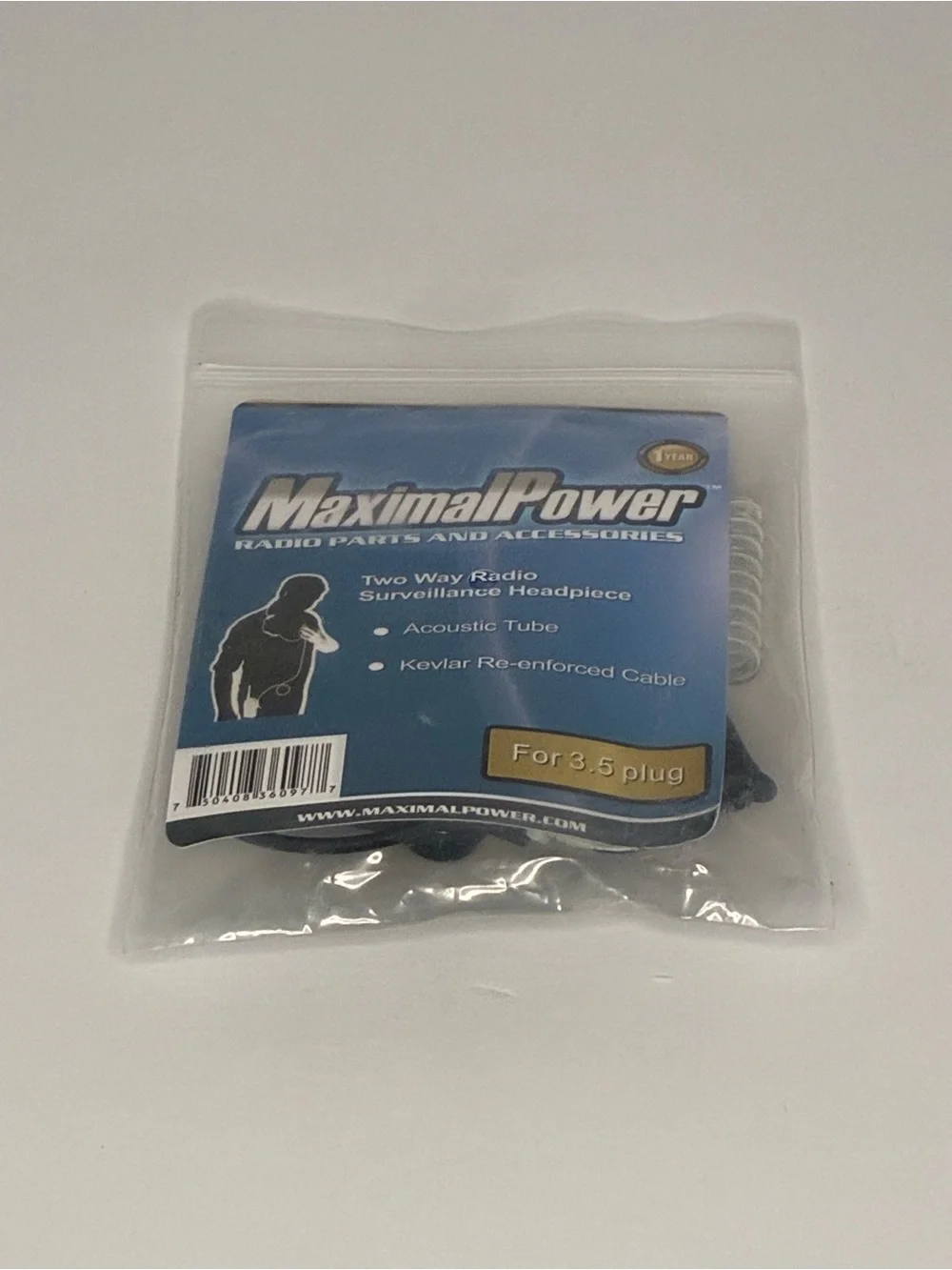 Two-Way Radio Surveillance Headpiece - Blue
